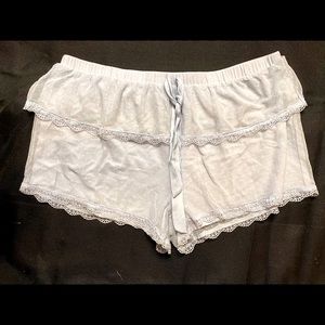 Aerie Pale Blue Lace Shorts